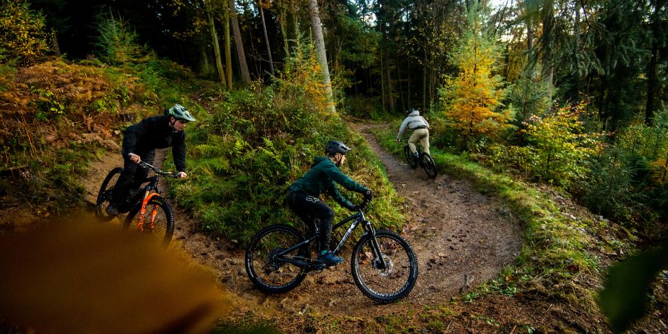 Group Mountain Biking at Dalby Forest